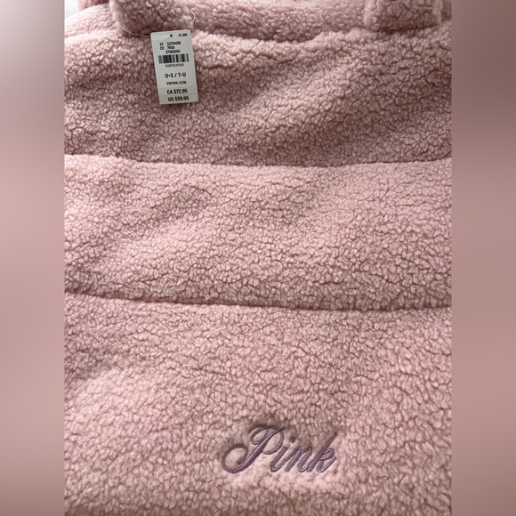 Victorias Secret PINK Sherpa Tote Weekender Bag New - Picture 3 of 5